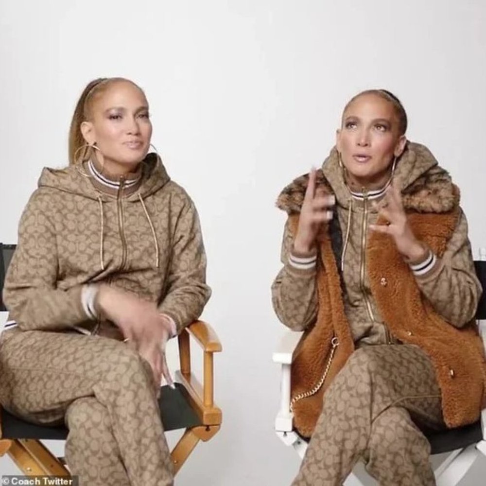 Coach X Jennifer Lopez Signature Set! Large Sweatpants Joggers + Hoodie set - Picture 4 of 7